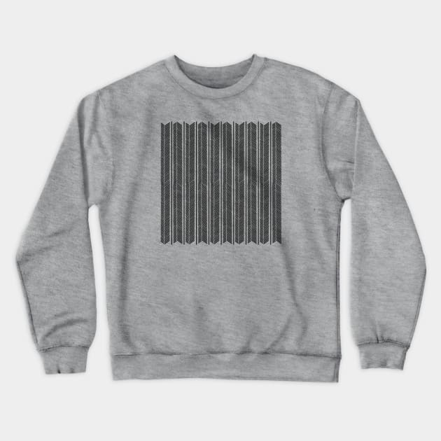 Herringbone Stripes Crewneck Sweatshirt by ProjectM